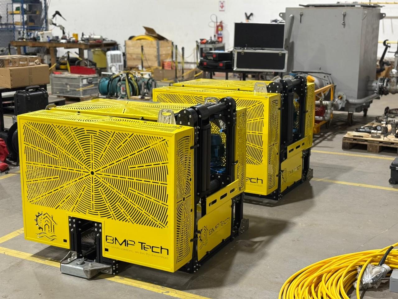 Guincho hidráulico para ROV fabricado pela BMPTECH