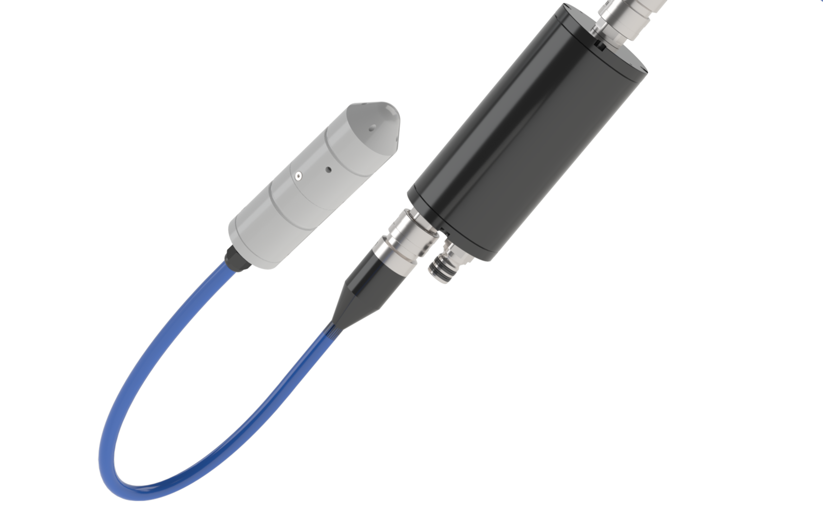 CP-Probe proximity tip, in a light-colored body, uncoupled beside the probe body